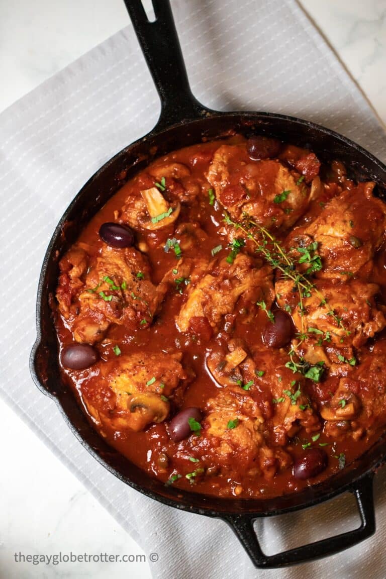 Easy Italian Chicken Cacciatore {A Simple Dinner} - The Gay Globetrotter