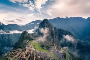 Machu Pichu in Peru.