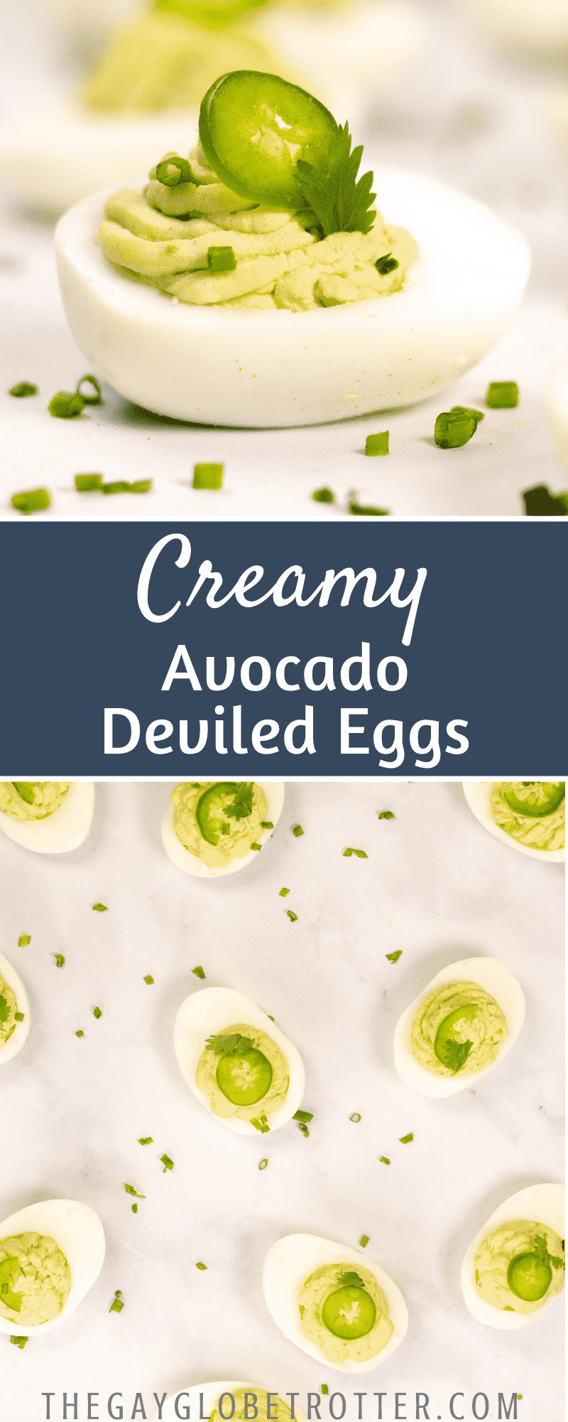 Avocado Deviled Eggs {so Creamy!} - The Gay Globetrotter