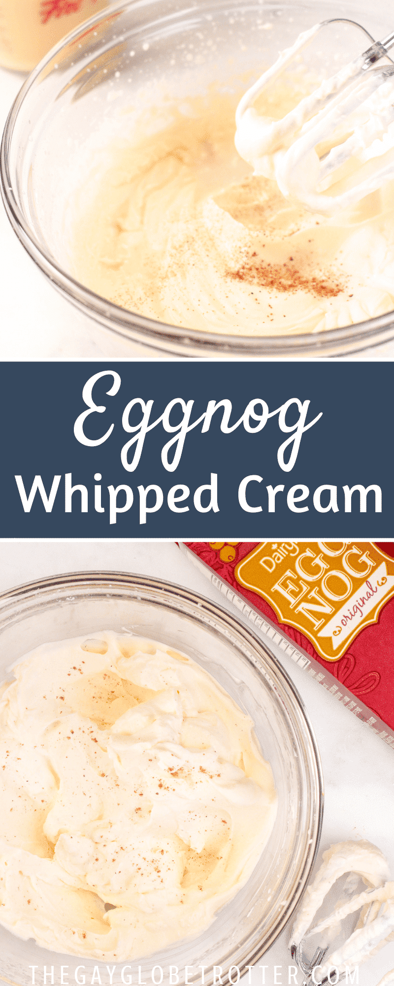 eggnog whipped cream recipe