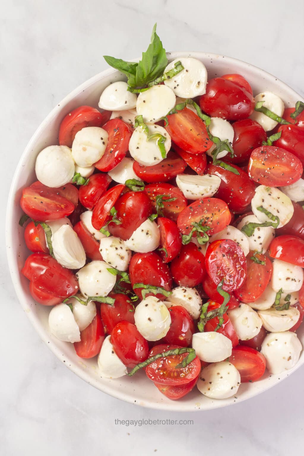 Cherry Tomato Caprese Salad The Gay Globetrotter