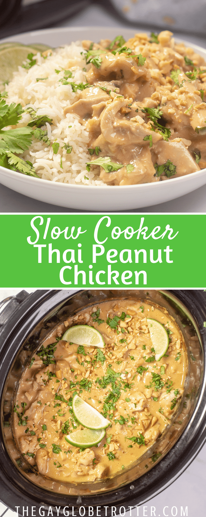 Slow Cooker Thai Peanut Chicken - The Gay Globetrotter