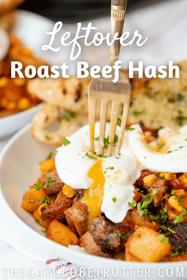 Leftover Roast Beef Hash {With Herbed Crostini} - The Gay Globetrotter